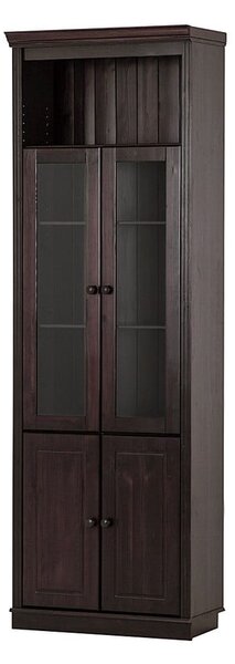 Кафява витрина от масивен бор 74x223 cm Anita – Støraa