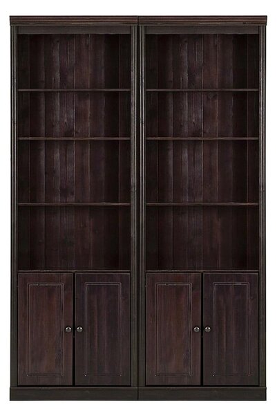Кафява библиотека от масивен бор 148x223 cm Anita – Støraa
