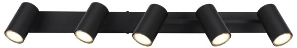 Globo 57911-5B - Спот ROBBY 5xGU10/35W/230V черен