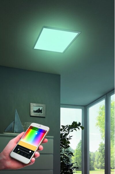 Eglo 99415 - LED RGB димируемо таванно осветително тяло SALOBRENA-C LED/16W/230V + дистанционно управление