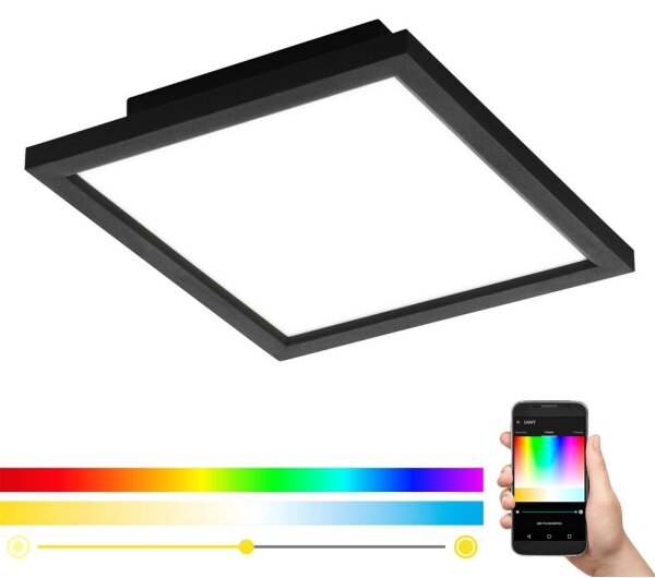 Eglo 99415 - LED RGB димируемо таванно осветително тяло SALOBRENA-C LED/16W/230V + дистанционно управление