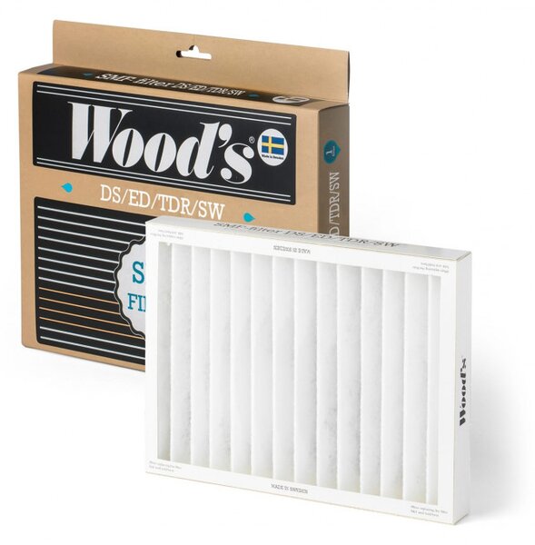Филтър тип SMF за влагоуловители Woods 8012804, За Woods SW и LD серии, Лесен монтаж, Бял
