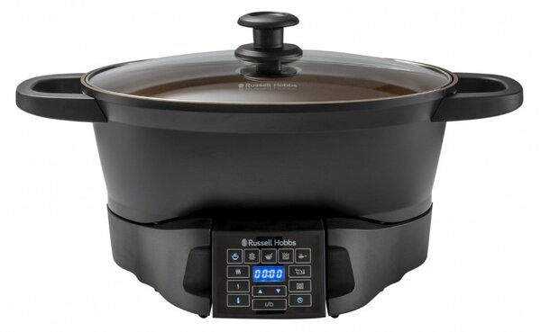 Мултикукър Russell Hobbs Good-to-Go 28270-56, 750W, 6.5 л, 8 програми, Таймер, Размразяване, Лесно почистване, Черен
