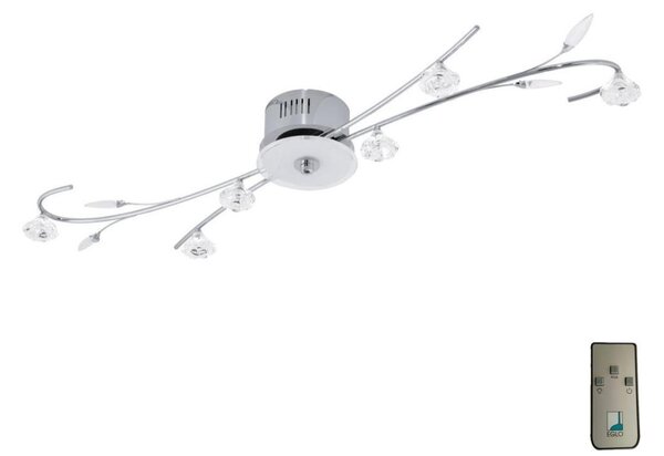 EGLO 91975 - LED Лампа за таван BAREGA 1 6xG4/20W + LED/4W