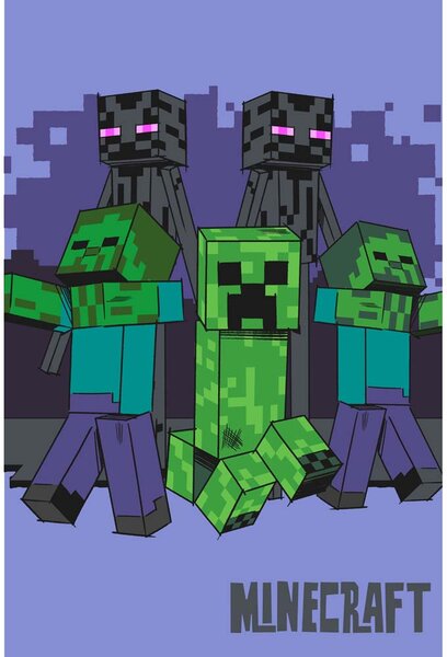 MINECRAFT MOBS COMING FOR YOU ОДЕЯЛО 100/150СМ