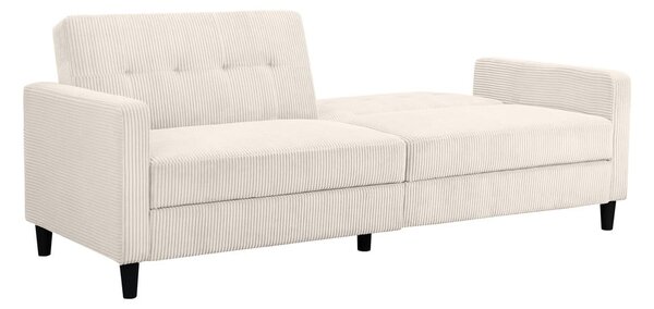 Бял сгъваем диван от рипсено кадифе 82 cm Hartford – Støraa