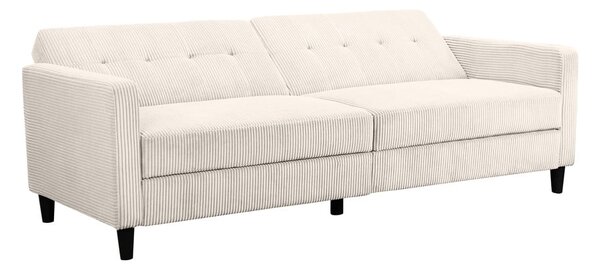 Бял сгъваем диван от рипсено кадифе 82 cm Hartford – Støraa