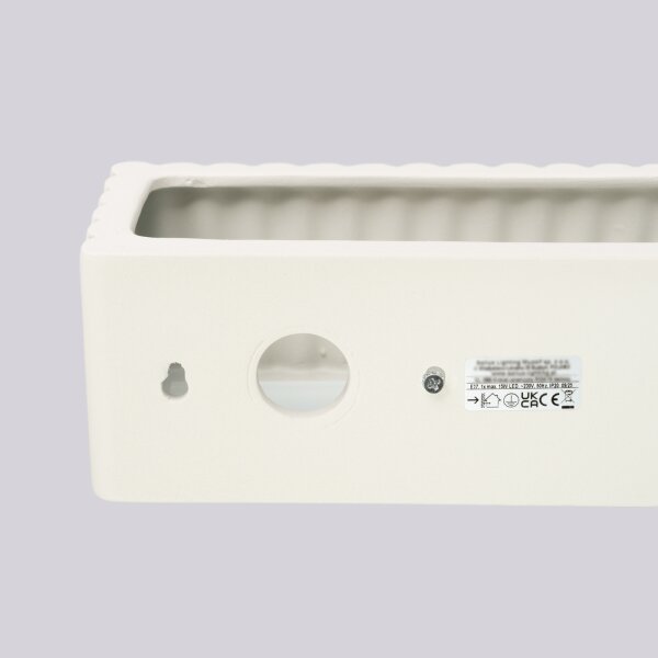 Sollux SL.1886 - Стенно осветително тяло RIGATA 1xE27/15W/230V керамика/кремаво