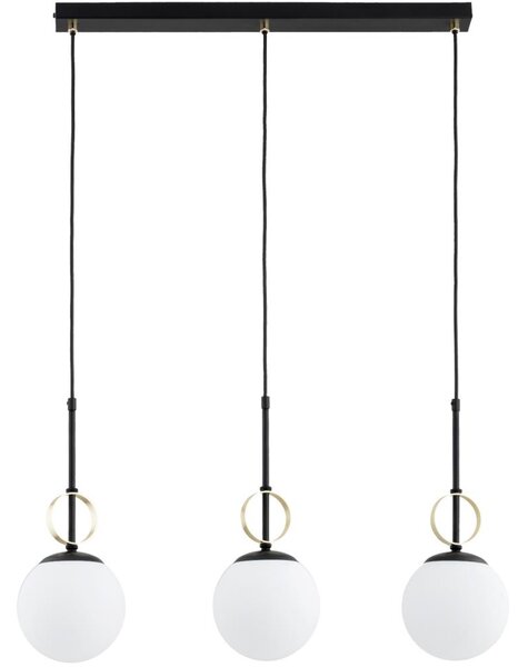 Полилей на кабел DORENA 3xE14/10W/230V черен/златен