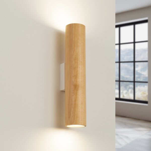 Sollux SL.1878 - Стенно осветително тяло LINO 2xGU10/10W/230V бук