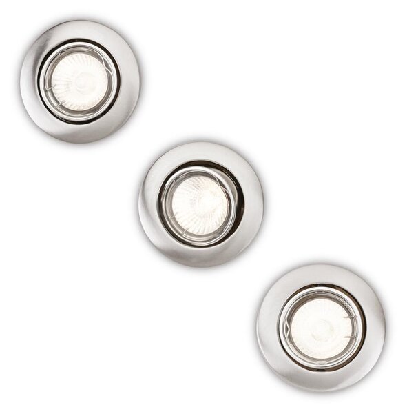 Philips 59243/17/E7 - К-кт 3x Лампа за вграждане 1xGU10/50W/230V