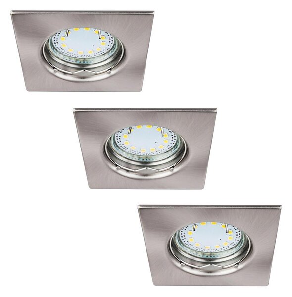 Rabalux 1054 - Комплект от 3 LED вградени осветителни тела LITE 3xGU10-LED/3W/230V