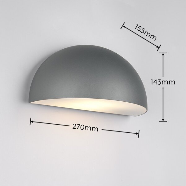 Стенно външно осветително тяло (височина 14 cm) Maas – Trio