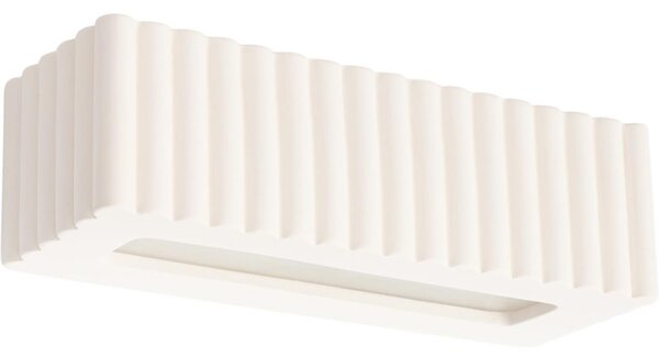 Sollux SL.1885 - Стенно осветително тяло RIGATA 1xE27/15W/230V керамика/бяло