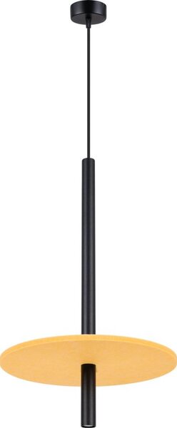 Sollux SL.1880 - Подвесен полилей на кабел FELTRO 1xG9/8W/230V черно/жълто