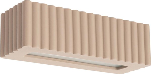 Sollux SL.1887 - Стенно осветително тяло RIGATA 1xE27/15W/230V керамика/таупе