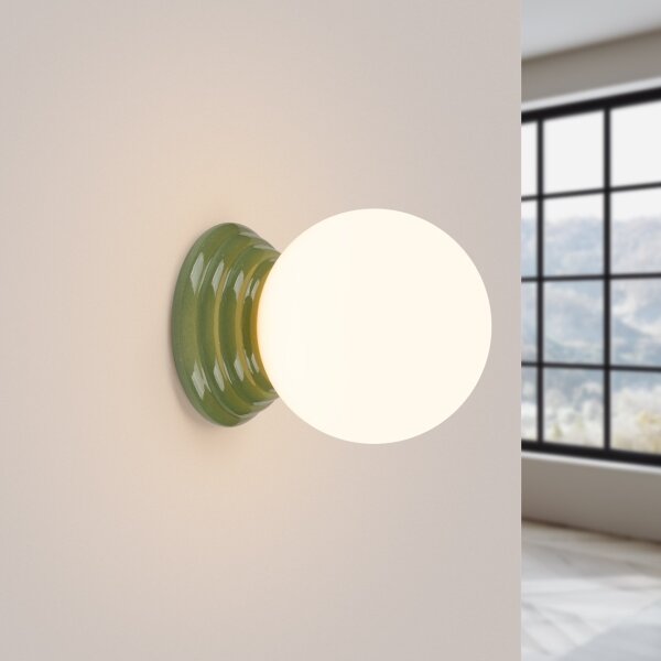 Sollux SL.1894 - Стенно осветително тяло за баня ZORI 1xG9/8W/230V IP44 зелено