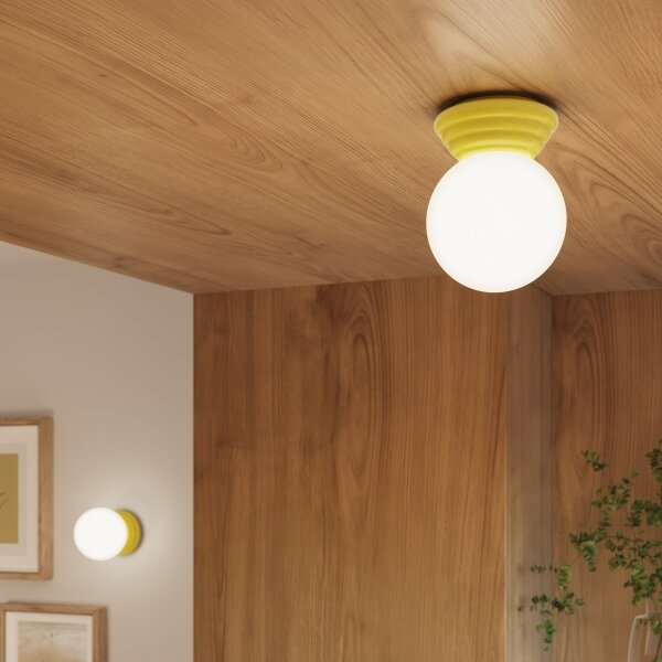 Sollux SL.1892 - Стенно осветително тяло за баня ZORI, 1xG9/8W/230V, IP44, жълто