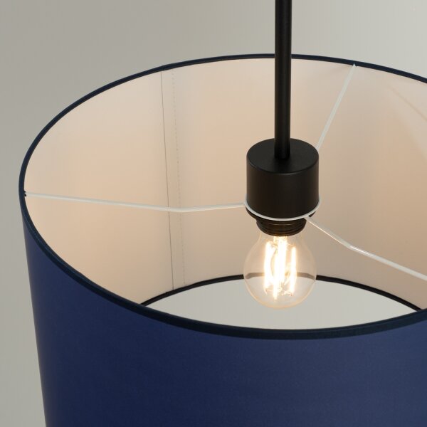 Sollux SL.1851 - Висяща лампа NEVIA на кабел 1xE27/15W/230V, Ø 40 cm, синя