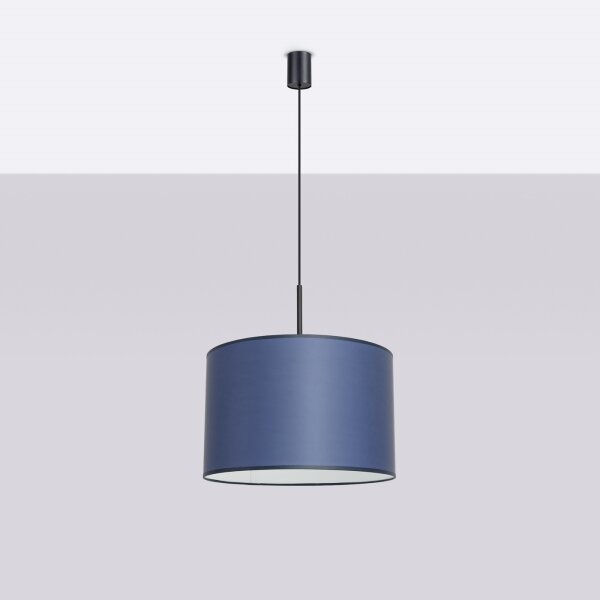 Sollux SL.1851 - Висяща лампа NEVIA на кабел 1xE27/15W/230V, Ø 40 cm, синя
