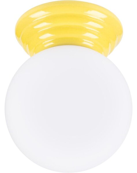 Sollux SL.1898 - Плафон за баня ZORI 1xG9/8W/230V Ø 12 см IP44 жълт