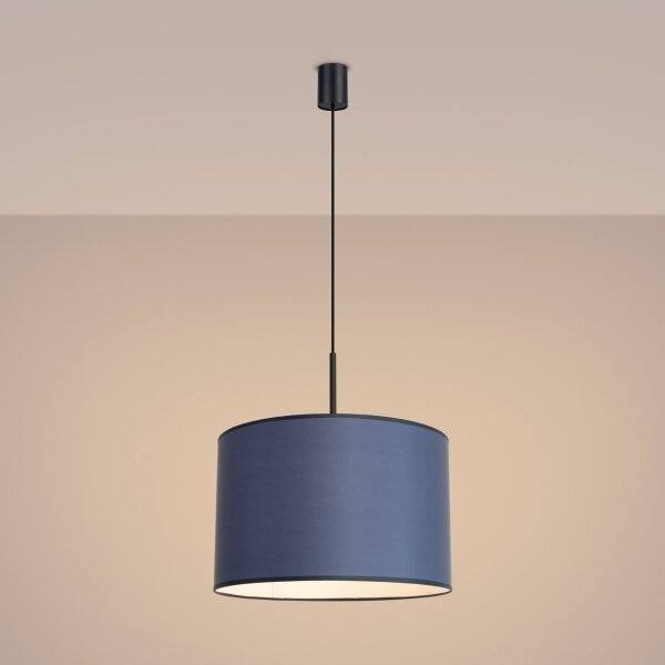 Sollux SL.1851 - Висяща лампа NEVIA на кабел 1xE27/15W/230V, Ø 40 cm, синя
