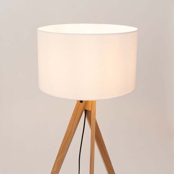 Sollux SL.1908 - Подова лампа NATT 1xE27/15W/230V бяла