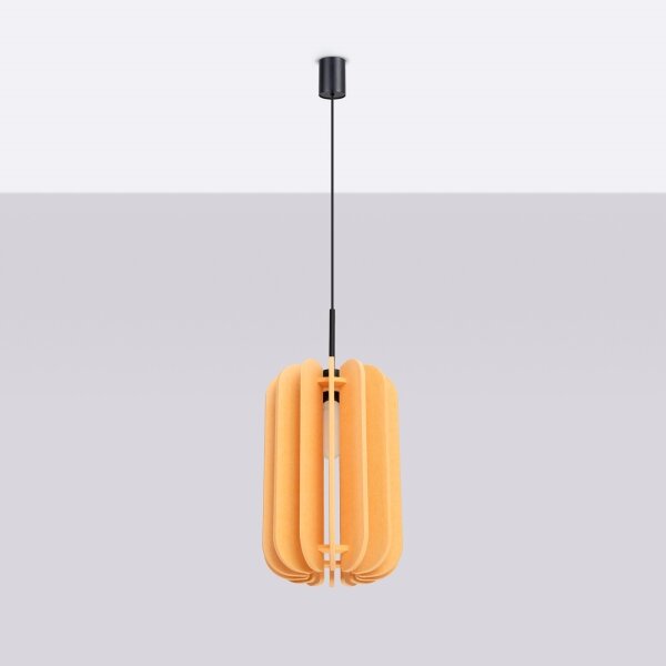 Sollux SL.1858 - Полилей на кабел MULA 1xE27/15W/230V Ø 27 см, жълт