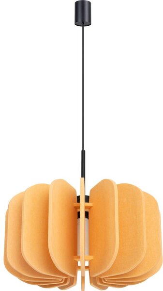 Sollux SL.1861 - Висяща лампа на кабел MULA 1xE27/15W/230V Ø 45 cm жълта