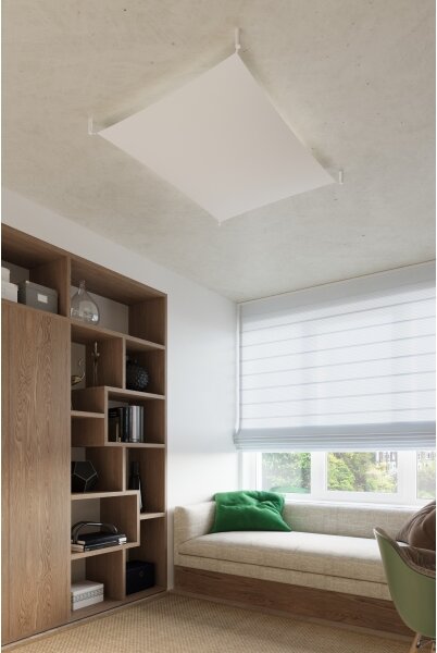 Sollux SL.0738 - LED таванен плафон LUNA 4xG13/8,5W/230V 105x105 cm бял