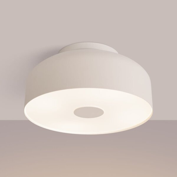 Sollux SL.1679 - Плафон OMIQ 4xE27/15W/230V Ø 30 см кремав
