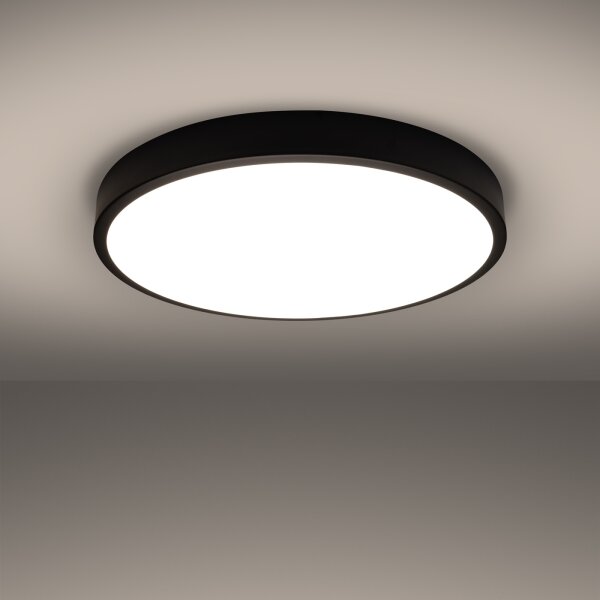 Sollux SL.1248 - LED таванно осветително тяло ONYX LED/48W/230V Ø 60 cm черно
