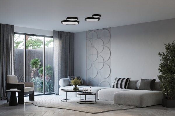 Sollux SL.1249 - LED таванно осветително тяло ONYX LED/48W/230V, Ø 60 cm, бяло