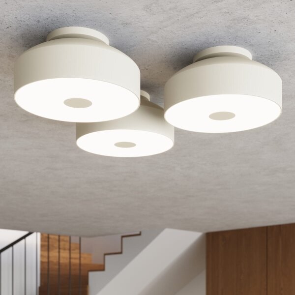 Sollux SL.1679 - Плафон OMIQ 4xE27/15W/230V Ø 30 см кремав