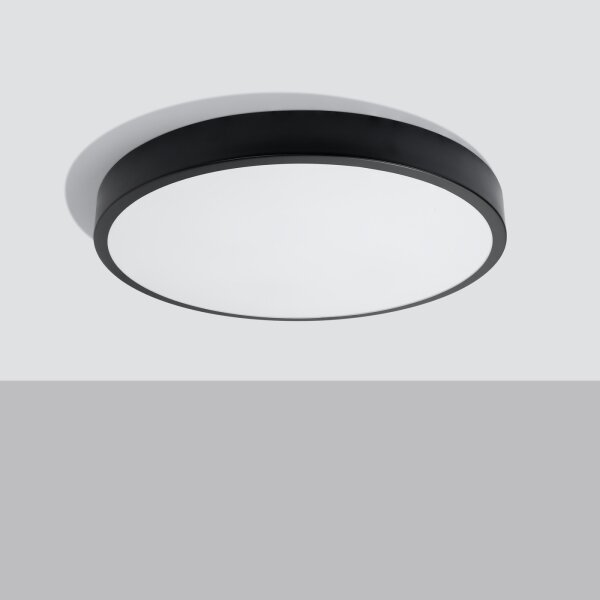 Sollux SL.1248 - LED таванно осветително тяло ONYX LED/48W/230V Ø 60 cm черно