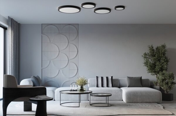 Sollux SL.1249 - LED таванно осветително тяло ONYX LED/48W/230V, Ø 60 cm, бяло