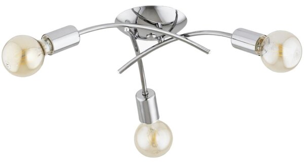 Плафониера TORIZO 3xE27/15W/230V лъскав хром