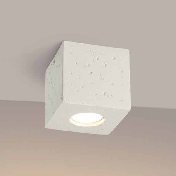 Sollux SL.1846 - Точково осветително тяло QUAD 1xGU10/10W/230V бетон/кремаво