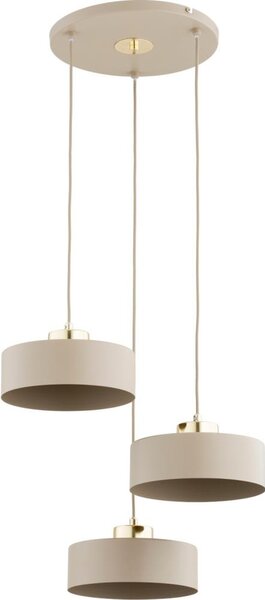 Полилей на кабел SELIA 3xE27/15W/230V бежов