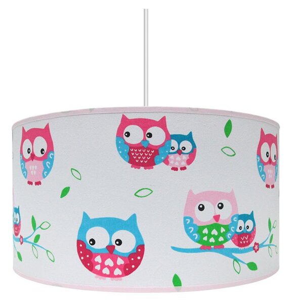 Детски полилей OWLS 1xE27/60W/230V бяла