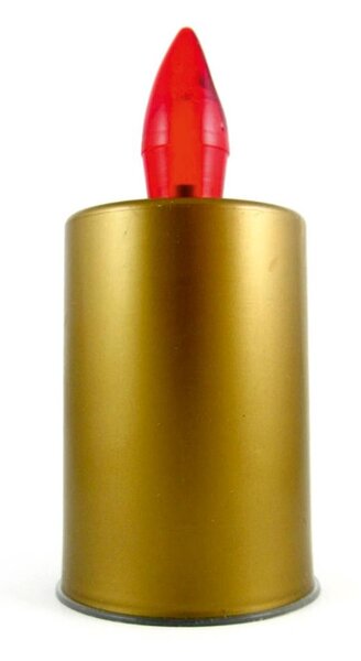 LED Candle LED/2xAA топло бяло 10,8 см златист
