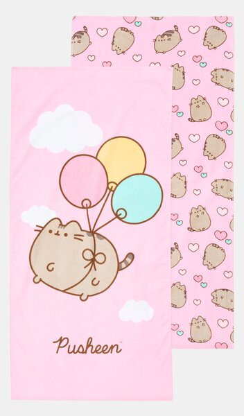 Sinsay - Памучна кърпа за баня Pusheen the Cat - розов