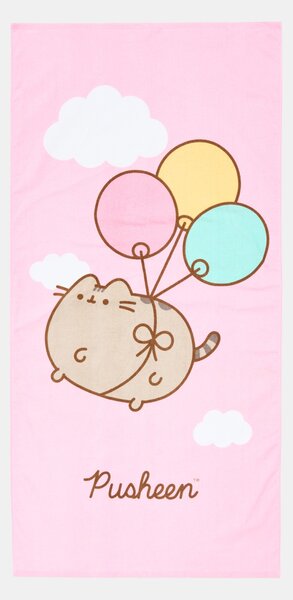 Sinsay - Памучна кърпа за баня Pusheen the Cat - розов