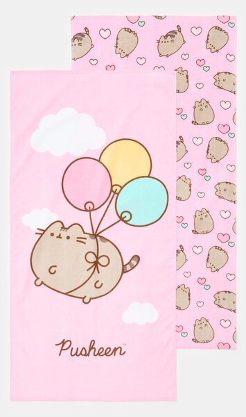 Sinsay - Хавлиена кърпа Pusheen the Cat - розов