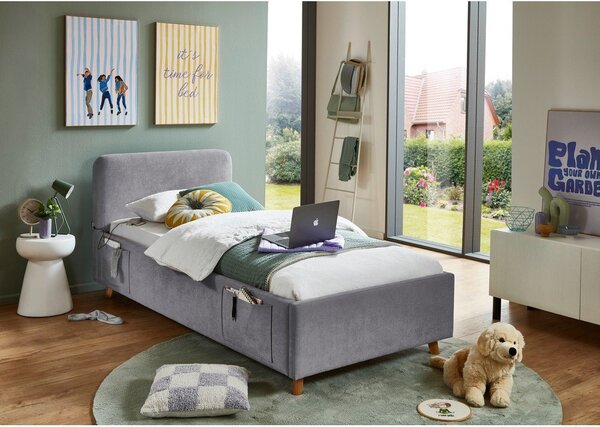 Сиво детско легло 90x200 cm без ламелно дъно Cosy – Meise Möbel