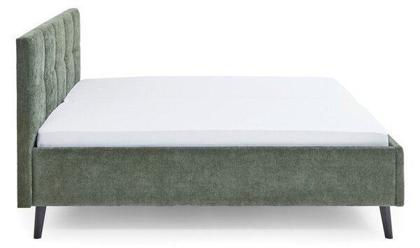 Двойно легло 180x200 cm тапицирано без ламелно дъно в цвят каки Nova – Meise Möbel