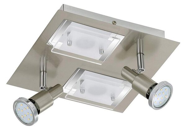 Briloner 2879-042 - LED Лампа за таван COMBINATA 2xGU10/3W + 2xLED/5W/230V