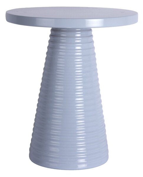 Метална кръгла странична масичка ø 40 cm Catania Ribbed – Leitmotiv