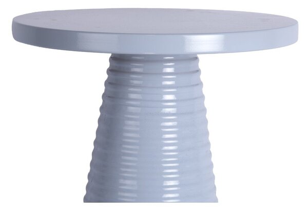 Метална кръгла странична масичка ø 40 cm Catania Ribbed – Leitmotiv
