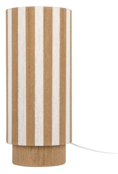 Бяла/в естествен цвят въжена настолна лампа (височина 58 cm) Vienna Stripes – Leitmotiv